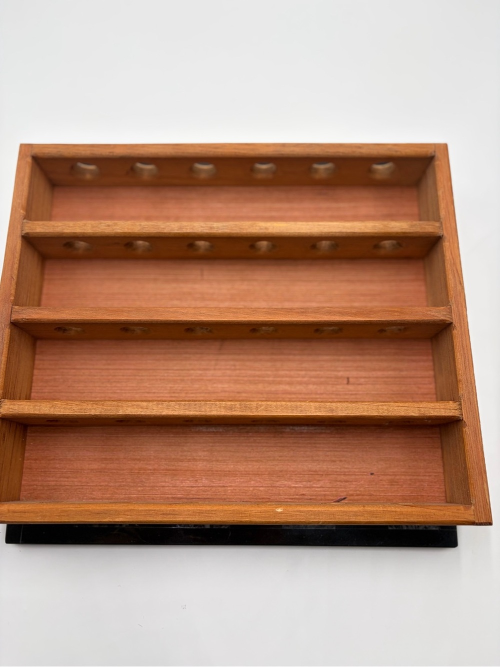 Vintage Wooden Golf Ball Display Case